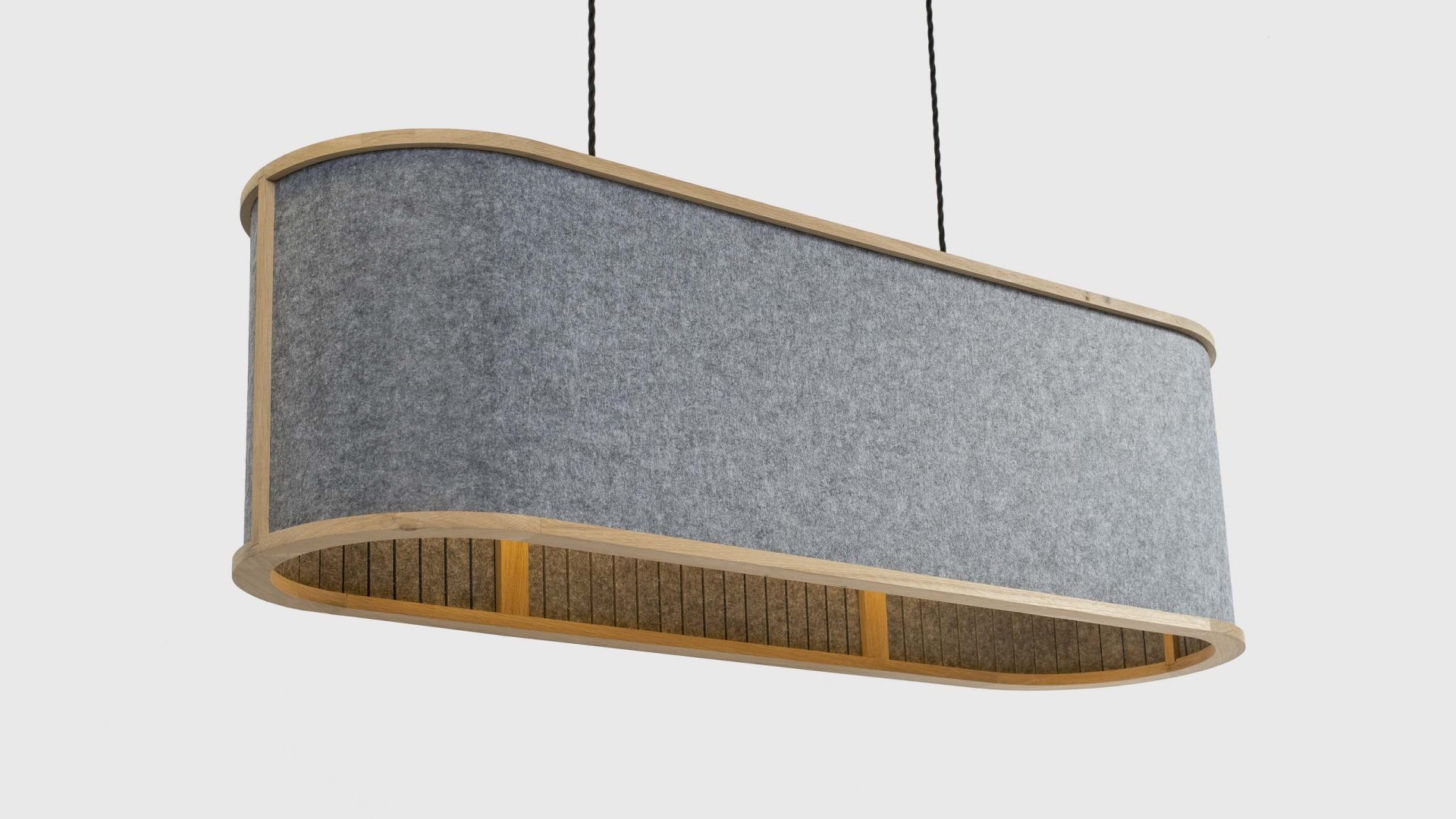 Sonus acoustic pendant light by Liqui Contracts.